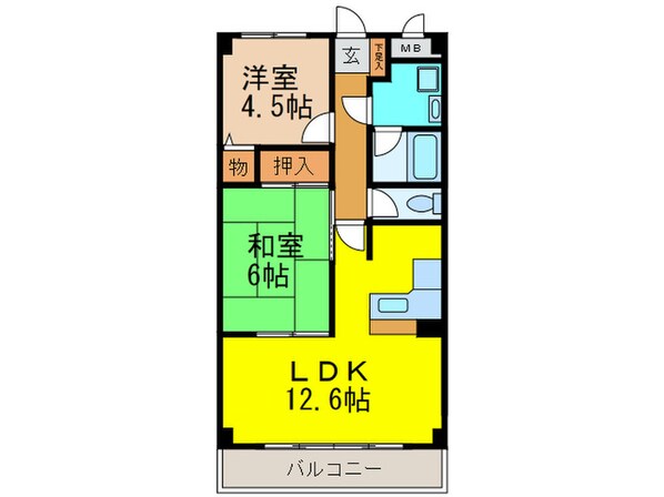 ボンヌ愛の物件間取画像